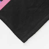 Chelead Black Abstrakt Fleece Blanket (Ecke)
