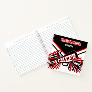 Cheleader - Black, White & Red Notebook Notizblock