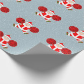 Cheleader Christmas Holiday Geschenk Geschenkpapier (Ecke)