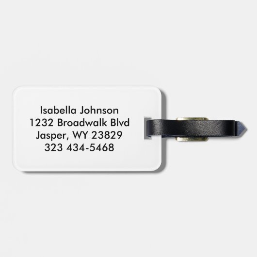 Cheleader 📣 Outfit in Rot und Schwarz Gepäckanhänger (Rückseite horizontal)