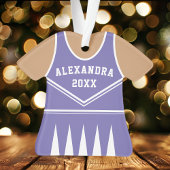 Cheleader Outfit Varsity Team Uniform Lila Ornament