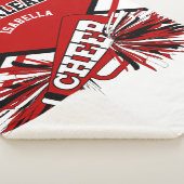 Cheleader 📣 - Rot, Weiß und Schwarz Sherpadecke (3/4)