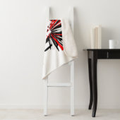 Cheleader 📣 - Schwarz, Weiß und Rot Sherpadecke (Beispiel)