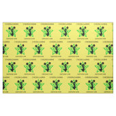 Cheleader Superstar Yellow / Green Fabric Stoff (Fat Quarter (45,7 x 55,9 cm))