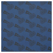 Cheleader Team School Colors Black & Navy Blue Stoff (Muster)