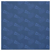 Cheleader Team School Colors Blue & Navy Stoff (Muster)
