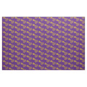Cheleader Team School Colors Gold & Lila Stoff (Fat Quarter (45,7 x 55,9 cm))