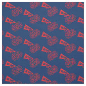 Cheleader Team School Colors Red & Navy Blue Stoff (Muster)