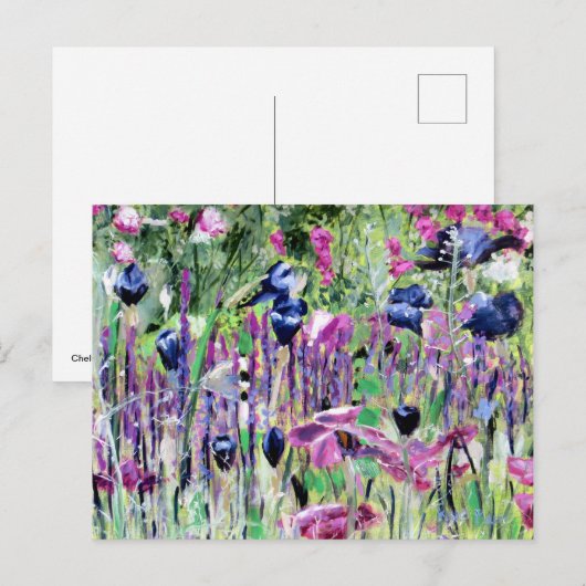 Cheleea Blume Ölmalerei Postkarte (Vorne/Hinten)