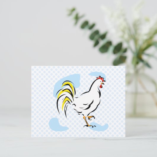 Chelly Chicken Postkarte (Stehend Vorderseite)
