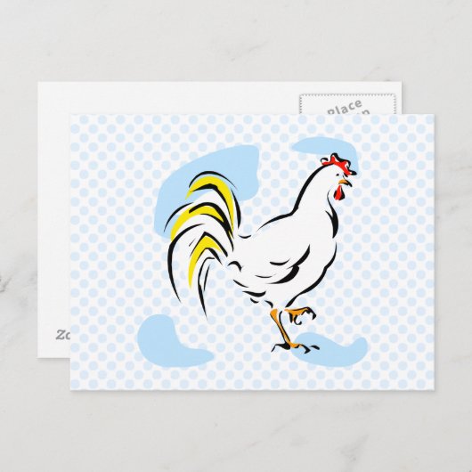 Chelly Chicken Postkarte (Vorne/Hinten)