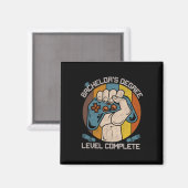 Chelor's Level Complete Gamer Abschluss Cl Magnet (Vorderseite/Rückseite)