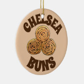 Chelsea Buns UK Currant Buchen Bakery British Food Keramik Ornament (Rechts)