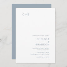 Chelsea Dusty Blue Modern Wedding