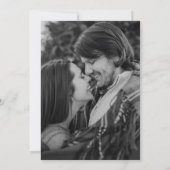 Chelsea Dusty Blue Modern Wedding Einladung (Rückseite)