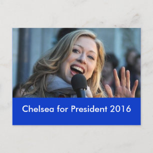 Chelsea für Präsident 2016 Postcard Postkarte