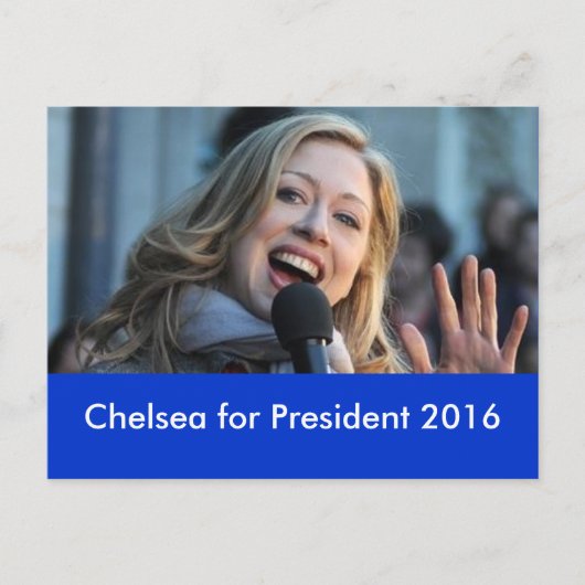 Chelsea für Präsident 2016 Postcard Postkarte (Vorderseite)