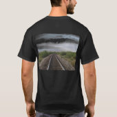 Chelsea-Grinsen auf den Bahnen T-Shirt (Rückseite)