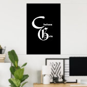 Chelsea Grinsen-Logo-Poster Poster (Heimbüro)