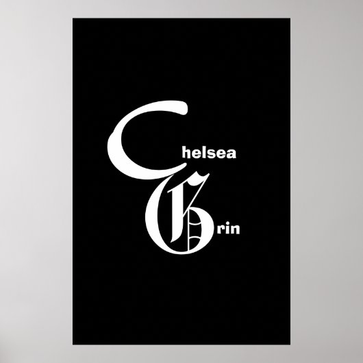 Chelsea Grinsen-Logo-Poster Poster (Vorne)