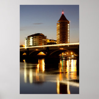 Chelsea Harbour bei Sonnenuntergang Poster