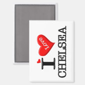 CHELSEA, ICH LIEBE MAGNET (Vorderseite/Rückseite)