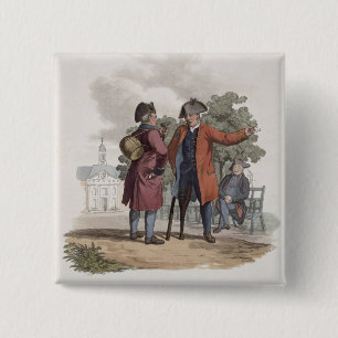 Chelsea-Pensionäre, Kavallerie und Infanterie, vo Button