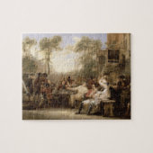 Chelsea-Pensionäre, welche die Zeitung Announcin Puzzle (Horizontal)