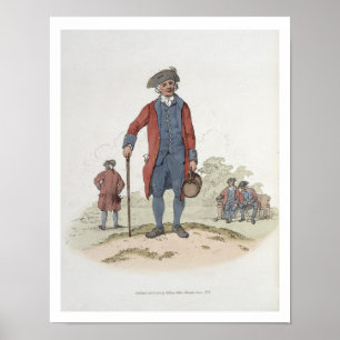 Chelsea Pensioner aus "Kostüm von Großbritannien" Poster