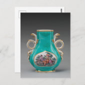 Chelsea Porcelain Türkis Vase Postkarte (Vorne/Hinten)