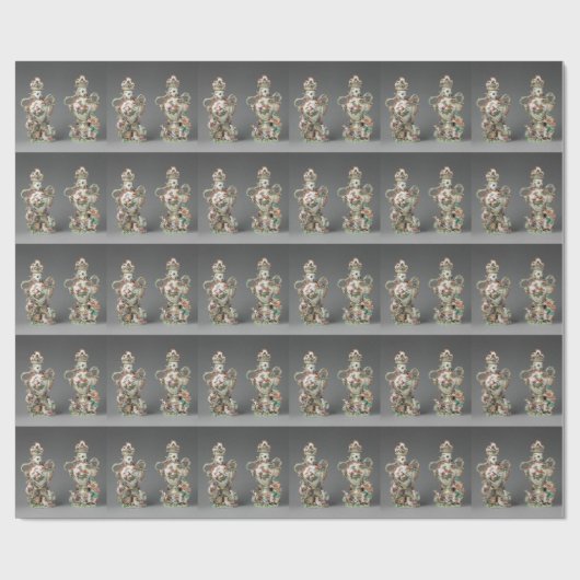 Chelsea Porcelain Twin Vase Geschenkpapier (Flach)