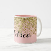 Chelsea Rose Quartz Glam Zweifarbige Tasse (VorderseiteRechts)