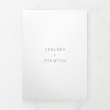 Chelsea Sage Green Moderne Hochzeit