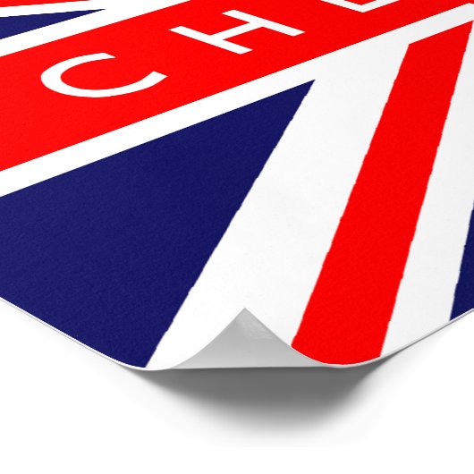 Chelsea UK Flag Poster (Ecke)