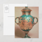 Chelsea-Vase und Deckel mit Goldchinoiserie Postkarte (Vorne/Hinten)