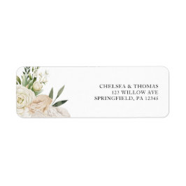 CHELSEA Watercolor White Blooms Wedding Invitation