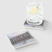 Chelsea's Gentlemans Club, Athens Georgia Marble S Steinuntersetzer (Seitenansicht)