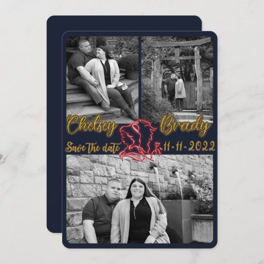 Chelsey Einladung (Vorne/Hinten)