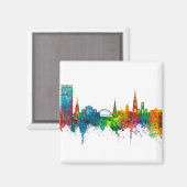 Cheltenham England Skyline Magnet (Vorderseite/Rückseite)