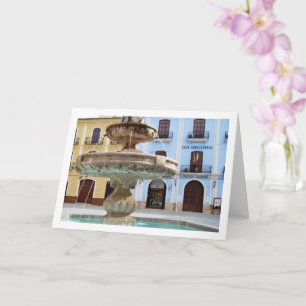 Chelva Plaza Fountain Portrait, Valencia, Spanisch Karte