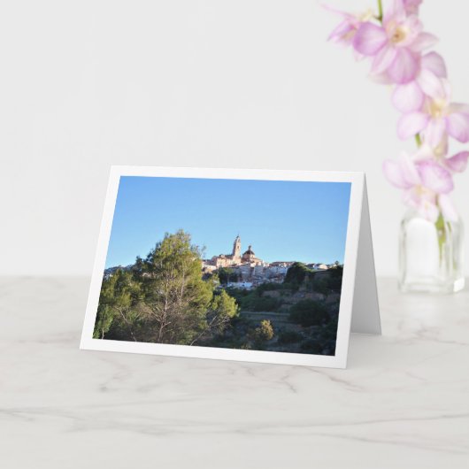 Chelva Town on Mountain, Spanien Karte (Orchidee)