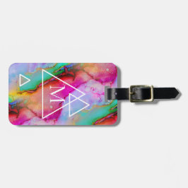 Chem 7 Hipster Monogramm Gepäckanhänger