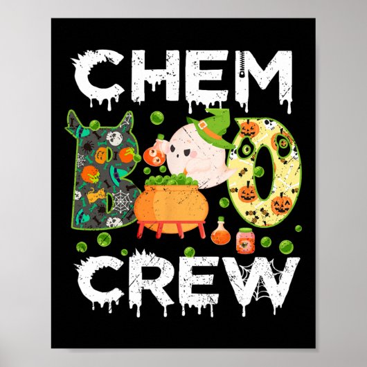 Chem Boo Crew Halloween Chemist Match Poster (Vorne)