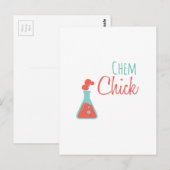 Chem Chick Postkarte (Vorne/Hinten)
