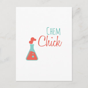 Chem Chick Postkarte