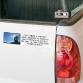 CHEM SPUREN SIND NICHT SICHER AUTOAUFKLEBER (Auf Lkw)