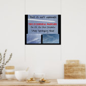 Chem Trail Educational Poster (Küche)