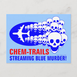 Chem Trails Postkarte