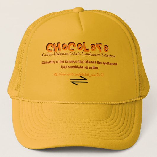 'Chemical CHoCoLaTe' Truckerkappe (Vorderseite)