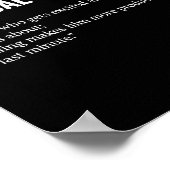 Chemical Engineer Profession Definition Engineerin Poster (Ecke)